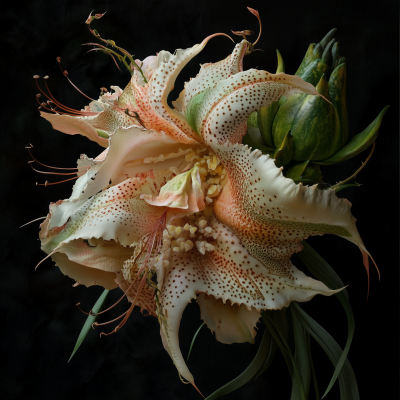 Lizard Inspired Floral Arrangement