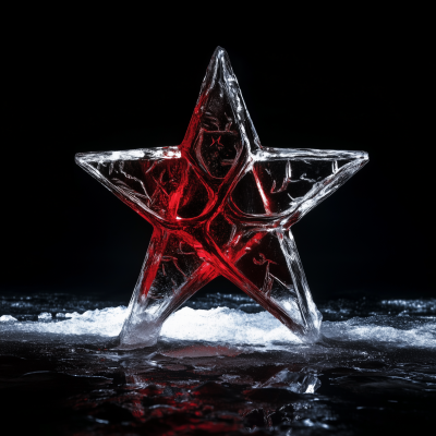 Alien Crystal Entity with Moroccan Flag