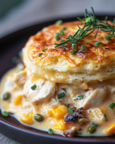 Creamy Chicken & Biscuit Casserole Revival