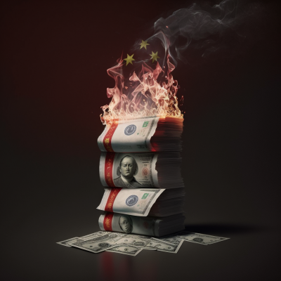 Burning Flag and Money