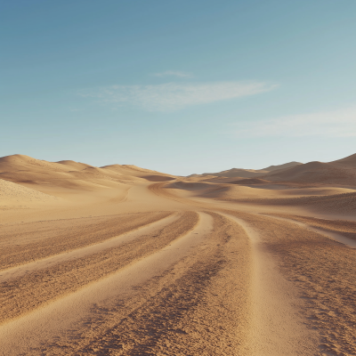 Sandy Road in the Sahara