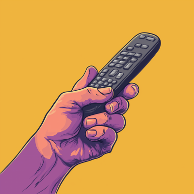 Stylized Hand with Remote