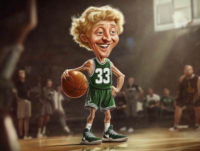 Larry Bird Caricature