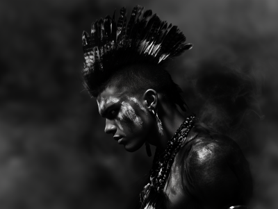 Mohawk Warrior Portrait