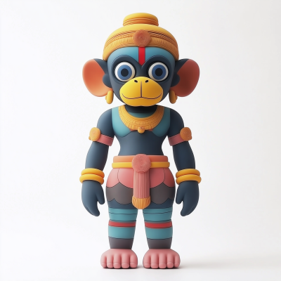 Hanuman Kaws Style Sculpture