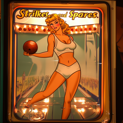 Bowling alley scene