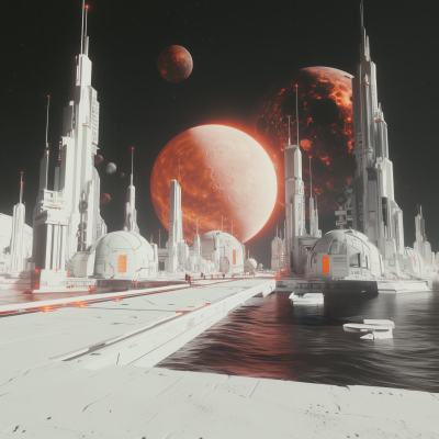 Futuristic Space City
