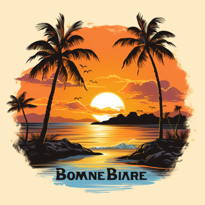 Sunset at Bonaire Beach