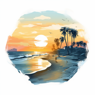 Cossies Beach Sunset