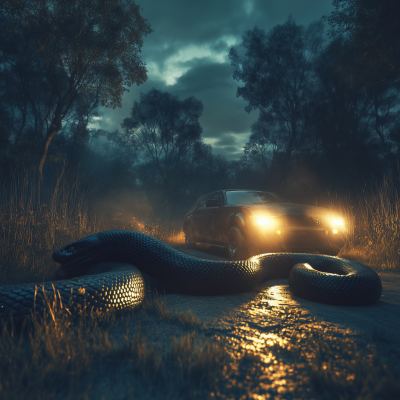 Giant Anaconda Encounter