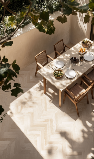 Outdoor Dining Area Editorial