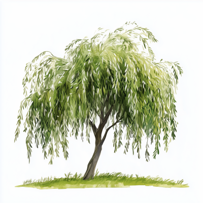 Salix Tree Illustration