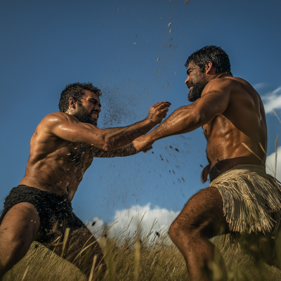 Epic Duel in the Field