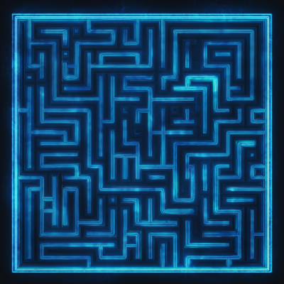 Top View of a Massive Maze