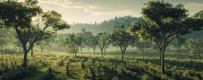 Teak Plantation in Java