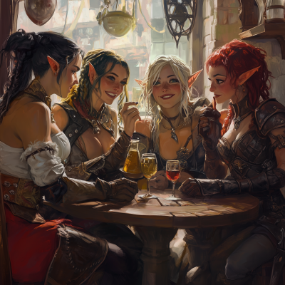 Adventurers in a Tavern