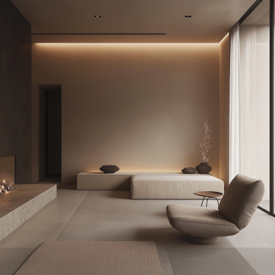 Minimalistic Earth Tones Interior