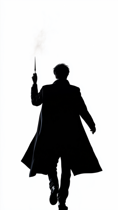 Silhouette of a Wizard