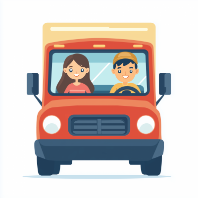 People Sitting in Truck