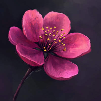 Dark Pink Flower