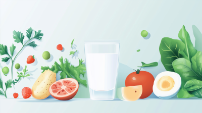 Weight Loss Nutrition Plan Illustration
