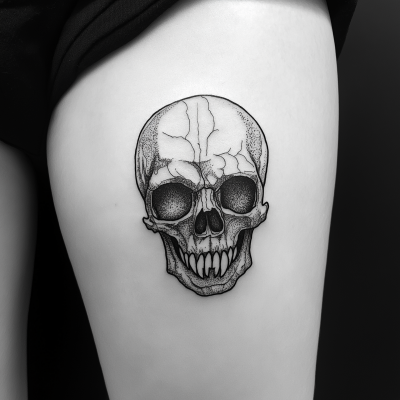 Black Skull Tattoo