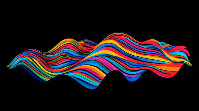 Colorful Lines on Black