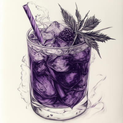 Purple Punch Illustration