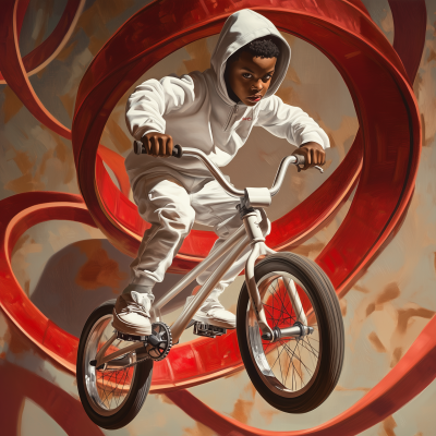 BMX Jumping Kid