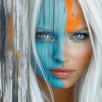 Surrealistic Close-up Portrait