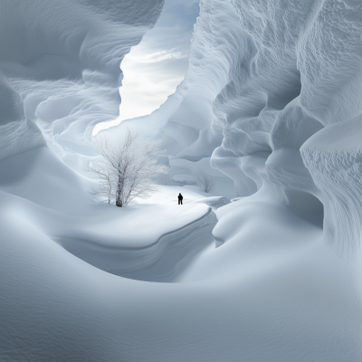 Realistic Snow Landscape