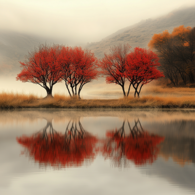 Tranquil Autumn Reflection