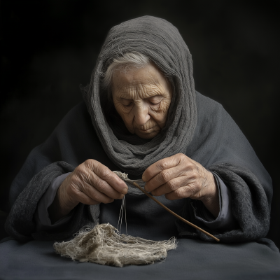 Realistic Needlewoman Photo