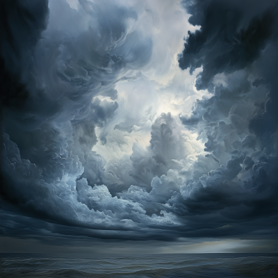 Dramatic Sky Over Water