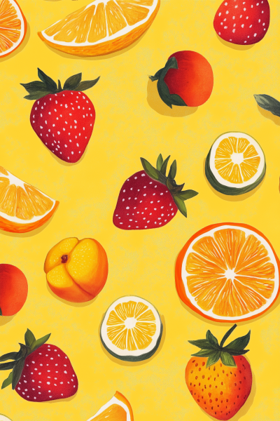 Oversized Fruit Pattern