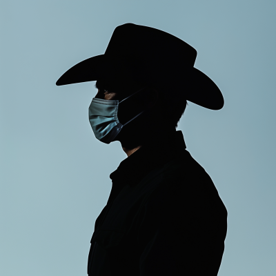 Cowboy in Facemask