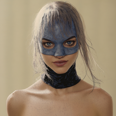 Masked Character in Fantasypunk Style