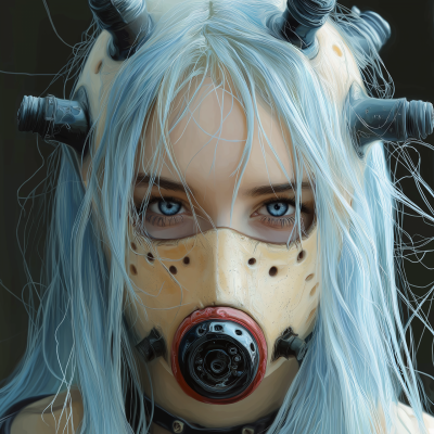 Masked Character Illustration