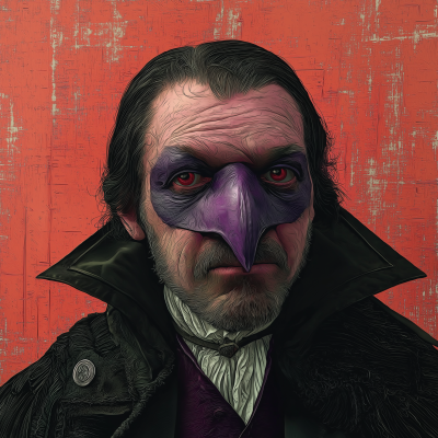 Masked Character Illustration