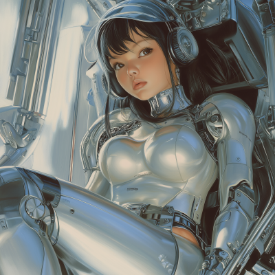 Futuristic Gaming Girl