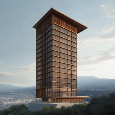 Wooden Skyscraper in Naples