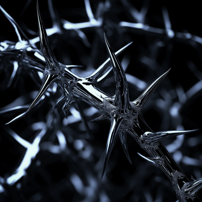 Metallic Chrome Thorns