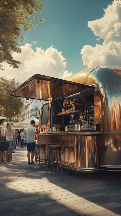 Bronze Airstream Bar