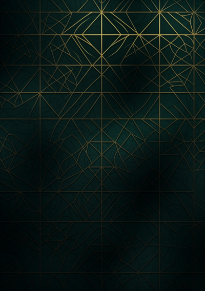 Dark Green Geometrical Pattern