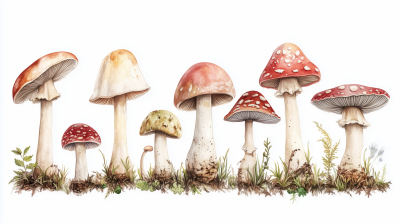 Colorful Mushrooms