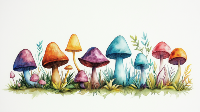Colorful Mushrooms