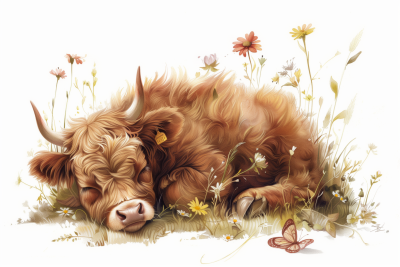 Cute Scottish Highland Cow