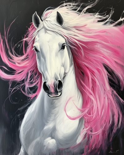 Elegant Friesian Horse