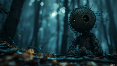 Mysterious Night Forest