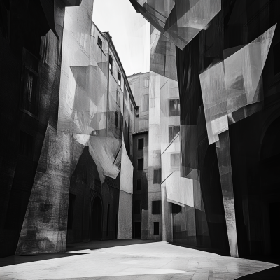 Abstract Milan Cityscape